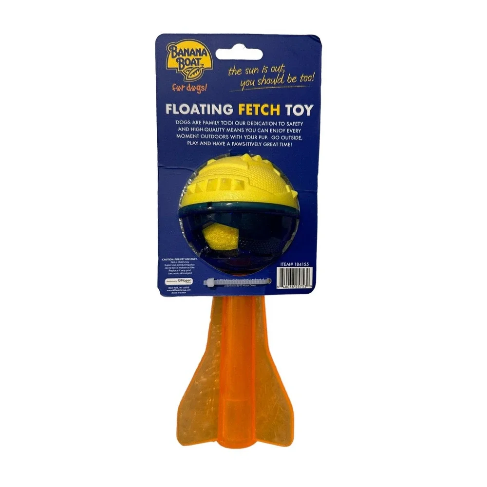 Banana Boat for DOGS Floating Fetch Toy Active Fun High Quality Rocket